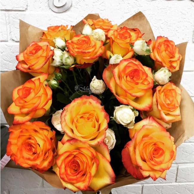 Монобукет «Оранжевый закат»