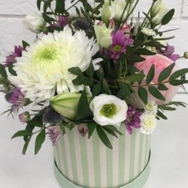 Композиция в коробке «Нежное послание»