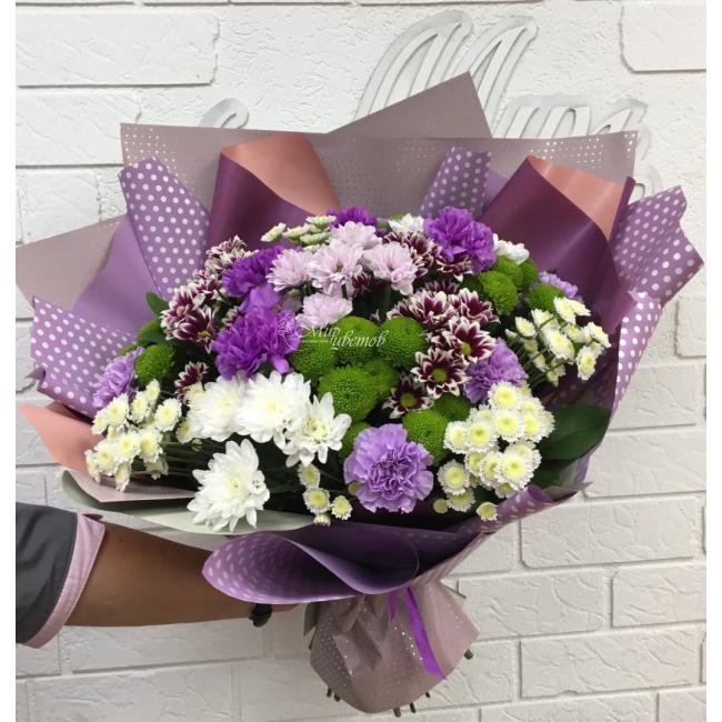 Сборный букет «Фиолетовая комета»