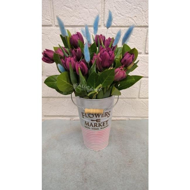 Композиция в кашпо «Весенняя капель»