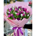 Букет из тюльпанов «Нежное трио»