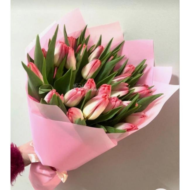 Букет из тюльпанов Розовый рай