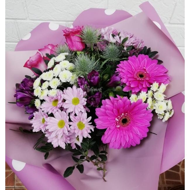 Сборный букет Розовая жизнь