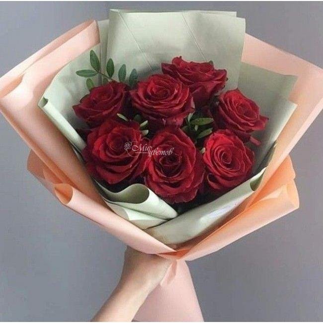 Букет из розы «Алые паруса»