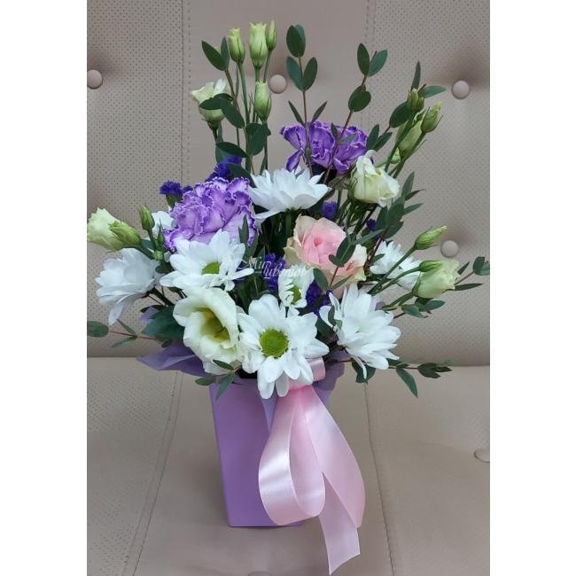 Композиция в коробке «Мамины мечты»