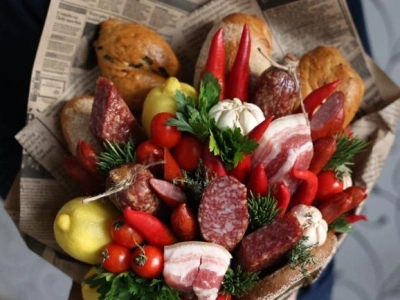 Съедобный букет «Радуга вкуса»