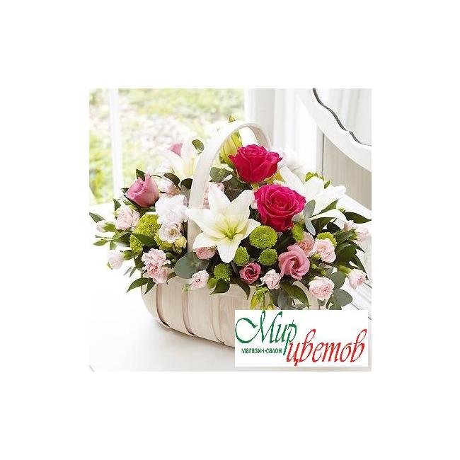 Композиция в корзине Доброе утро, любимая