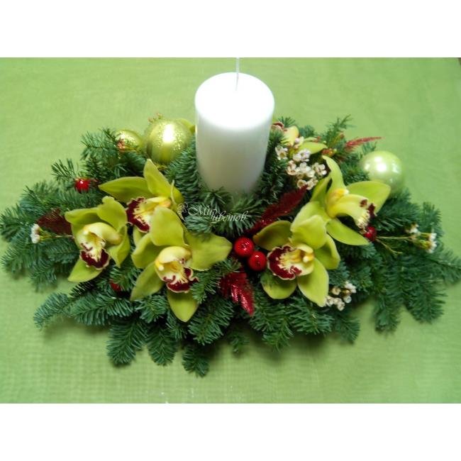 Новогодняя композиция  «Зимним вечером»