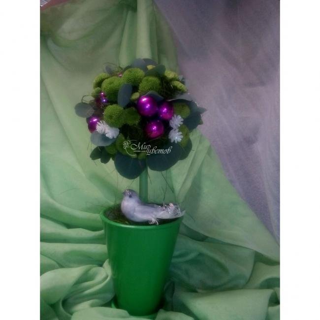 Новогодняя композиция «Новогодний топиарий»