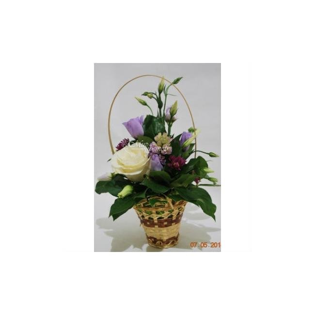 Композиция в корзинке «Яркое настроение»