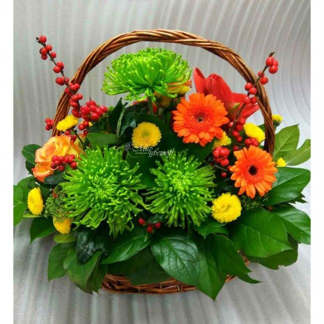 Композиция в корзине «Для любимой мамы»