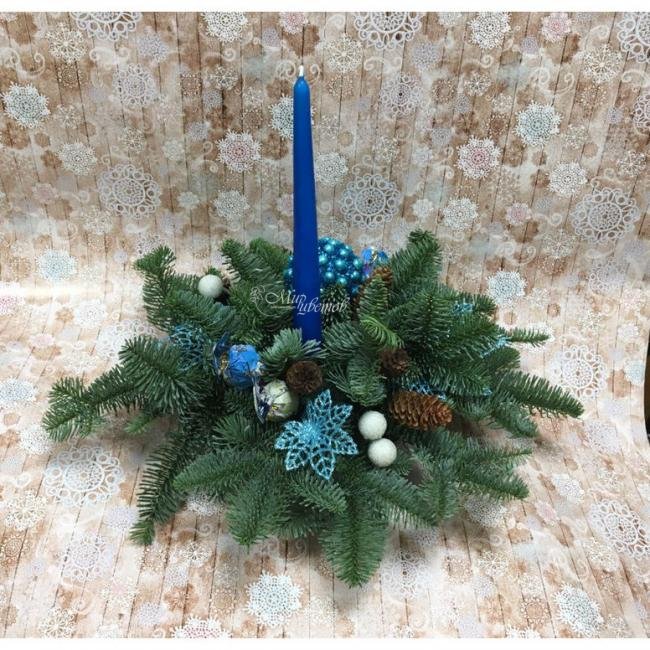 Новогодняя композиция «Морозное утро»