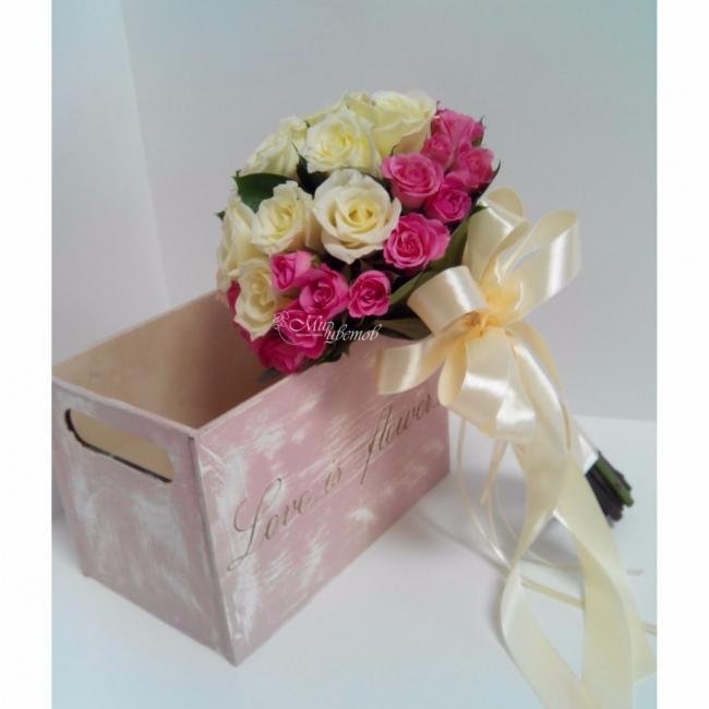 Свадебный букет «Розовая свадьба»