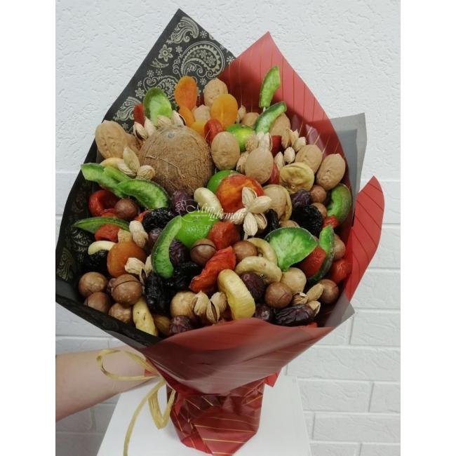 Букет из сухофруктов и орехов «На здоровье!»