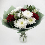 Белые розы Букет из розы "Чистая лазурь" - интернет-магазин «Мир Цветов» в Абакане